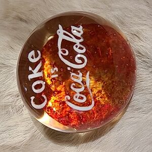 Vintage *RARE* Coke is Coca-Cola paperweight